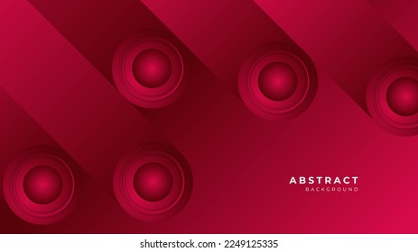 Abstract red banner geometric shapes geometric light triangle line shape with futuristic concept presentation background