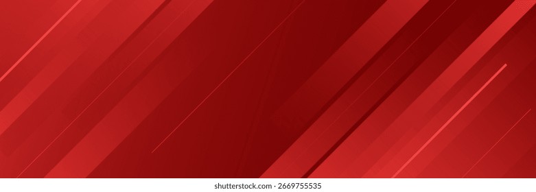 Abstractas fondo Horizontal de Anuncio rojo. Colorido. Efecto de línea inclinada. Ilustración vectorial