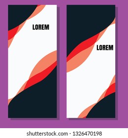 abstract red banner presentation