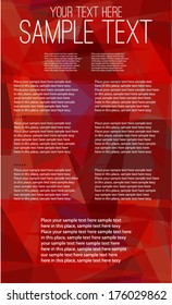 Abstract red banner template. eps10