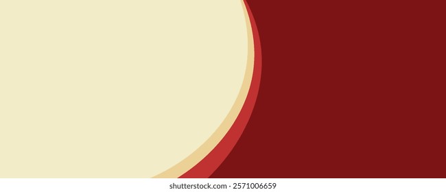 Abstract Red and Beige Wave Background
