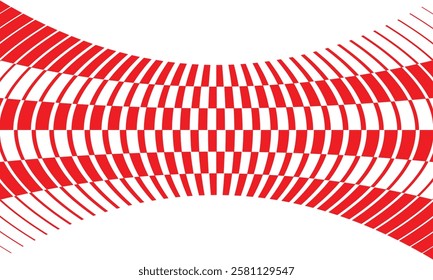 abstract red big to small irregular squeeze line pattern suitable for background.