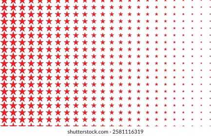 abstract red big to small star pattern suitable for background.