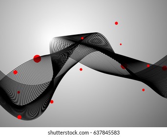Abstract red black background