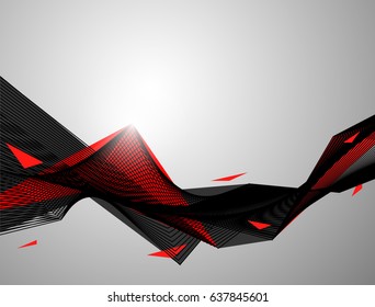 Abstract red black background