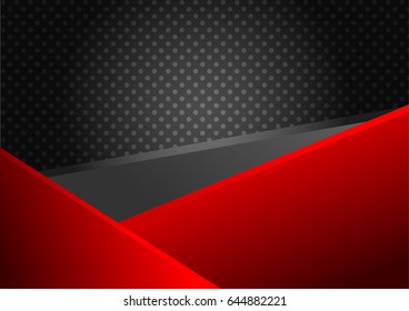 Abstract red and black background