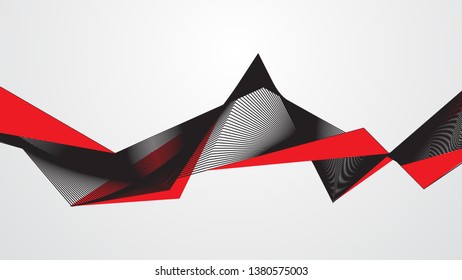 Abstract red black background concept Vector graphic design.