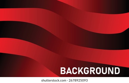 Abstract red and black background with decorative lines perfect for banners cards and wallpapers