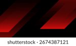 Abstract red and black background with diagonal gradient shapes