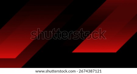 Abstract red and black background with diagonal gradient shapes