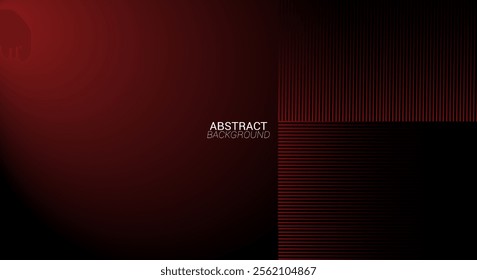 Abstract red and black background with stripes. futuristic technology concept modern keynote presentation background, brochure design, website slider, landing page, annual report, company profile