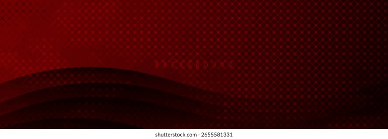 Abstractas fondo de Anuncio negro rojo. Plantilla de fondo de patrón de Anuncio de Diseño gráfico con Formas de curva dinámica. Vector