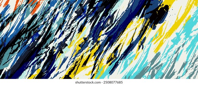 Abstract red, black and blue background with grunge brush strokes . textures for poster and web banner design
