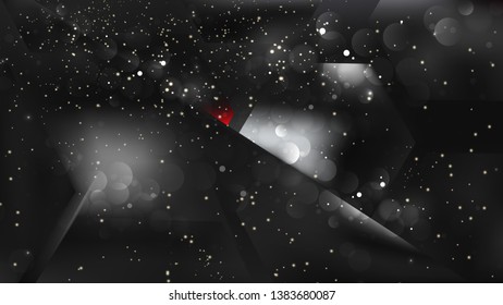Abstract Red and Black Blurred Bokeh Background Design