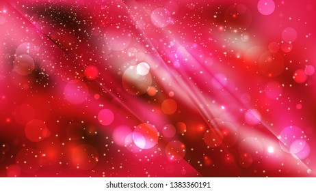 Abstract Red and Black Blurred Lights Background Vector