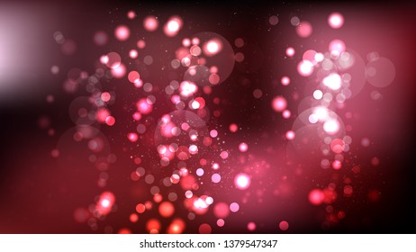 Abstract Red and Black Bokeh Defocused Lights Background Vector Image