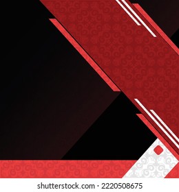 Abstract red and black color background.  Vector illustration