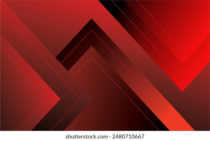 Abstract red and black color combination geometric background. Dynamic shape composition. Cool background design for posters. Vector illustration