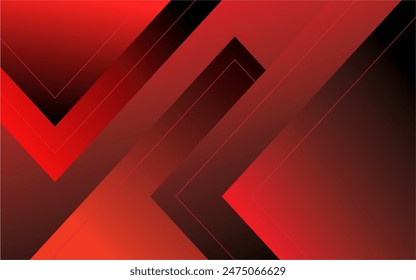 Abstract red and black combination geometric background. Dynamic shape composition. Cool background design for poster. Vector illustration