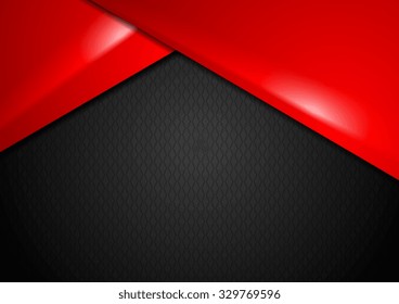 Abstrakter roter schwarzer Kontrasthintergrund. Vektordesign