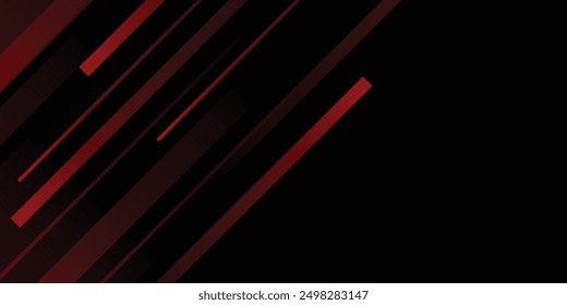 Abstractas fondo de diseño rojo y negro con efecto de trazo y sombra. 