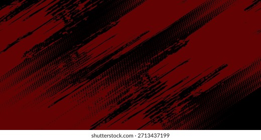 Abstract red and black design background with stroke and shadow effect. Red gradient wallpaper with minimal geometric. Modern and cool background.