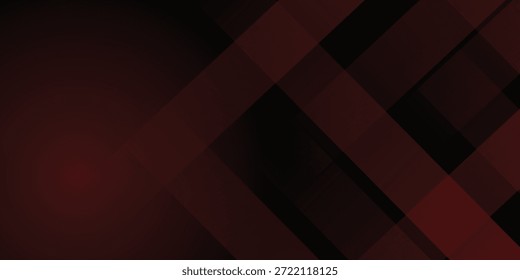 Fundo de design vermelho e preto abstrato com traçado e efeito de sombra. Papel de parede gradiente vermelho com geometria mínima. Fundo moderno e fresco.