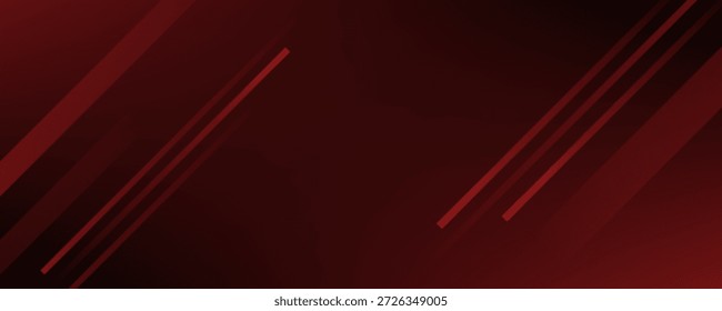 Fundo de design vermelho e preto abstrato com traçado e efeito de sombra. Papel de parede gradiente vermelho com geometria mínima. Fundo moderno e fresco.
