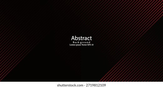 Fundo de gradiente das linhas diagonais abstratas vermelhas e pretas. Design moderno na moda em Ilustração de Vetor