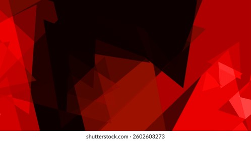 Abstract Red and Black Geometric Design