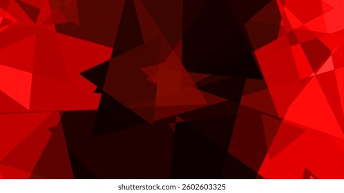 Abstract Red and Black Geometric Pattern
