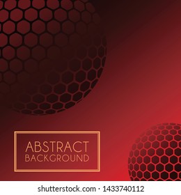 Abstract red and black geometric shapes background
