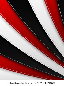 Abstract. red - black gradient geometric overlap shape background. vector.