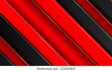 Abstract. red - black gradient geometric overlap shape background. vector.