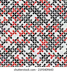 Abstract red, black and gray colored metaball design textured background. Vector illustration.