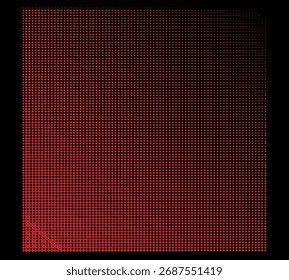 Abstract red and black grid pattern with gradients and subtle texture Artistic background wallpaper with color halftone effect
