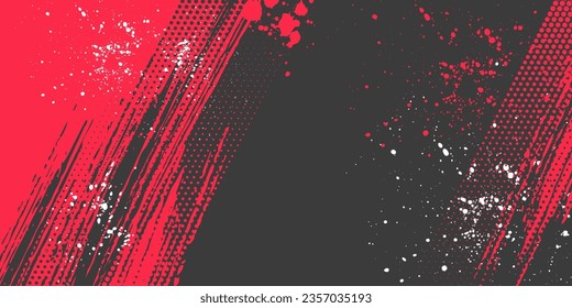 abstract red and black grunge background design vector illustration