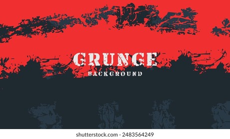 Abstract Red Black Grunge Texture Design Background
