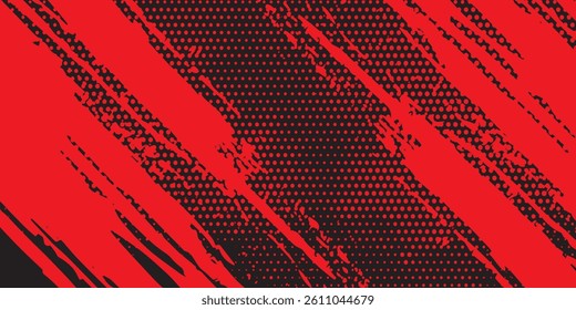 Abstract red and black grunge texture background. eps 10
