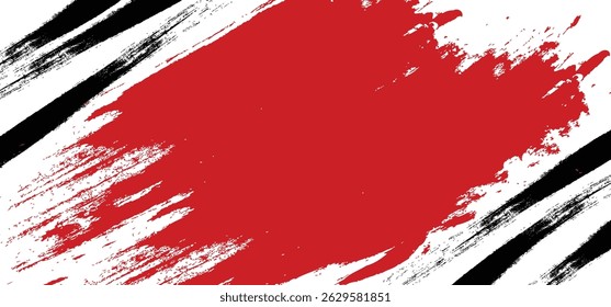 Abstract red and black grunge texture on a white background vector illustration