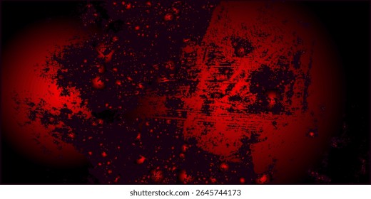 resumo vermelho e preto grunge weathered velho vintage fundo assustador.Vetor