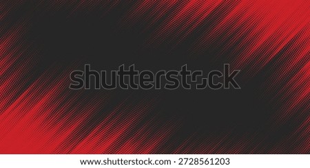 Abstract red and black halftone background featuring dynamic dot gradient pattern and dark contrast, modern dramatic design ideal for technology theme, music visual, gaming background, poster design, business presentation, website banner and creative digital projects