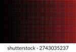 Abstract Red and Black Halftone Gradient Background. Small to big circle dots.