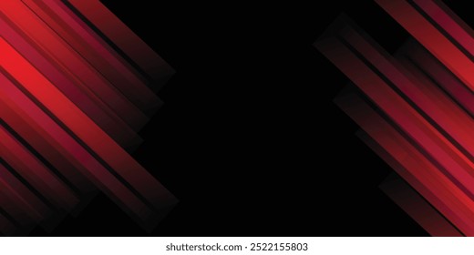 Abstract red and black are light pattern with the gradient is the with wall metal texture soft tech modern