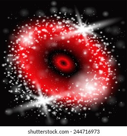 Abstract red black light sky vector background 