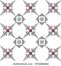 patrón abstracto de textura sin soldadura de línea roja sobre fondo blanco para textil