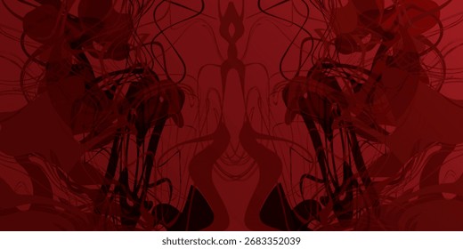 Abstract red and black Liquid shape background. Vector illustration. Liquify Swirl Red Color Art Abstract Pattern Red marble texture and background for design.	