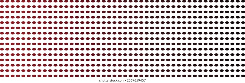 Abstract Red and Black Oval Dot Pattern