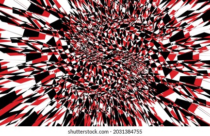 abstract red and black pattern for modern design spectacular optical illusion