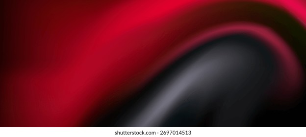 Abstract Red and Black Swirl Background With Fluid Motion For Modern Design and Digital Art
